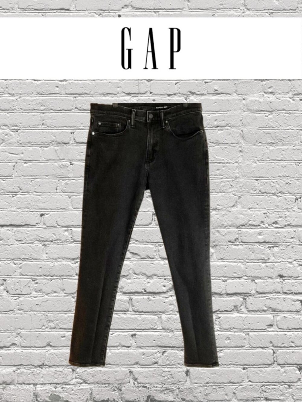GAP Black Skinny Jeans 33 32 Mens